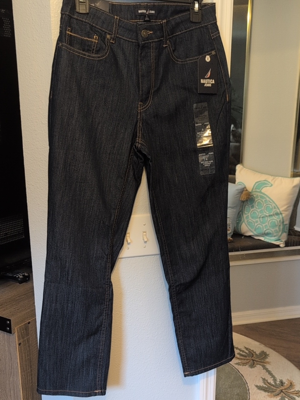 Nautica Women’s High-Rise Dark Indigo Jeans